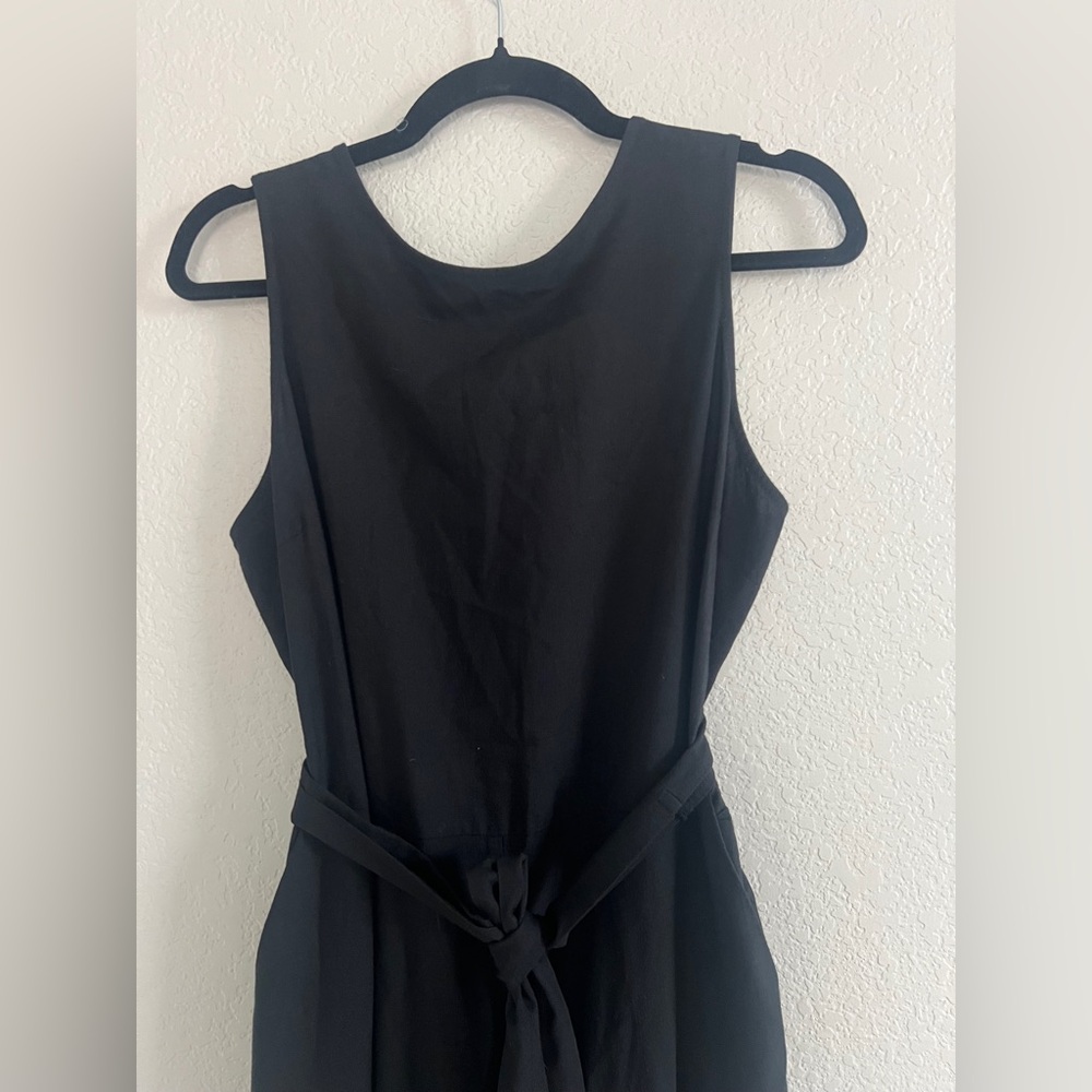 Marine Layer Eloise Belted Black  Jumpsuit . Size M - Picture 8 of 14